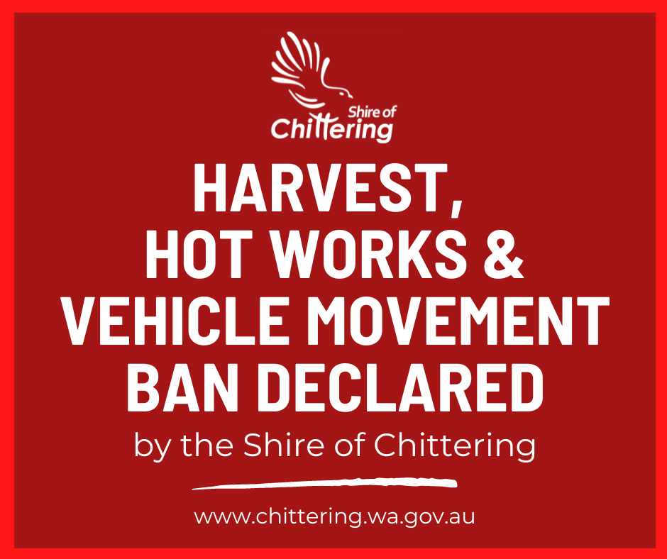 Harvest and Vehicle Movement Ban declared for Monday, 15 December 2025