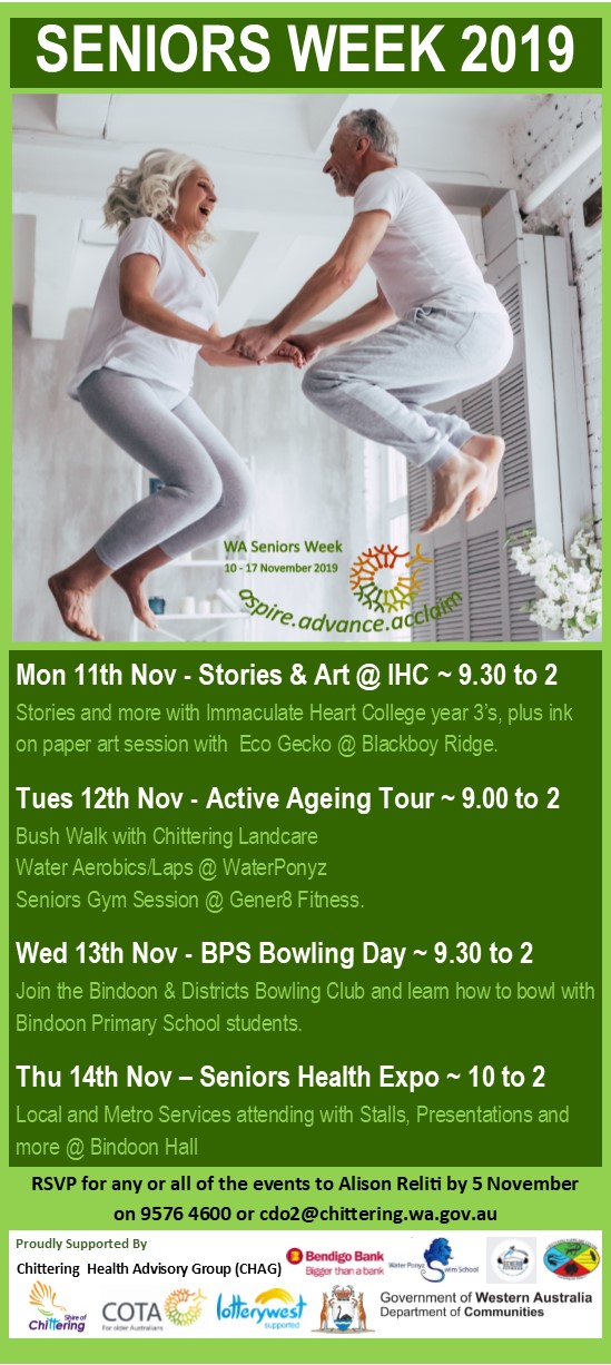 Chittering gets active and creative for Seniors Week
