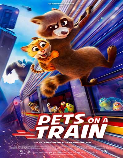 School holiday movie Pets on a train