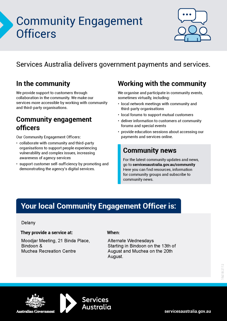 Centrelink Services - Bindoon & Muchea