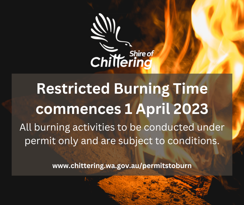 Restricted Burning Time commencing 1 April 2023